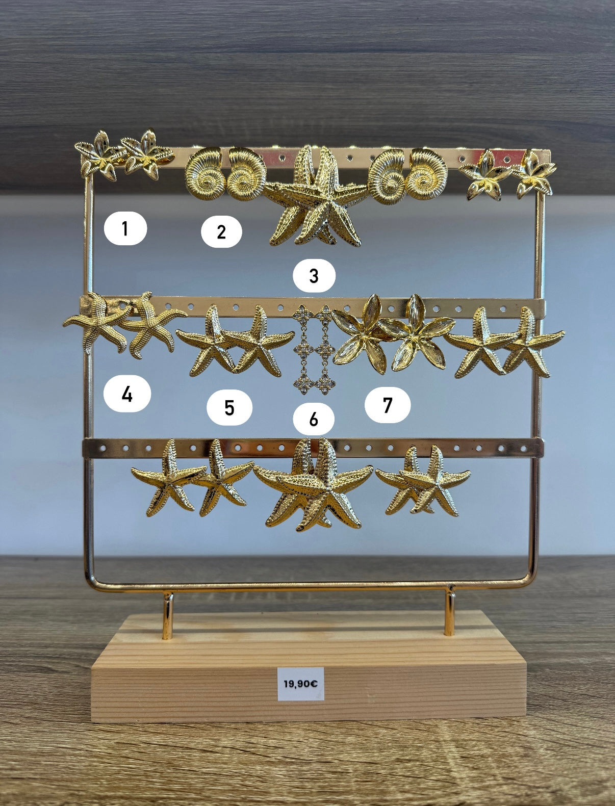 Boucles d’oreilles dorées