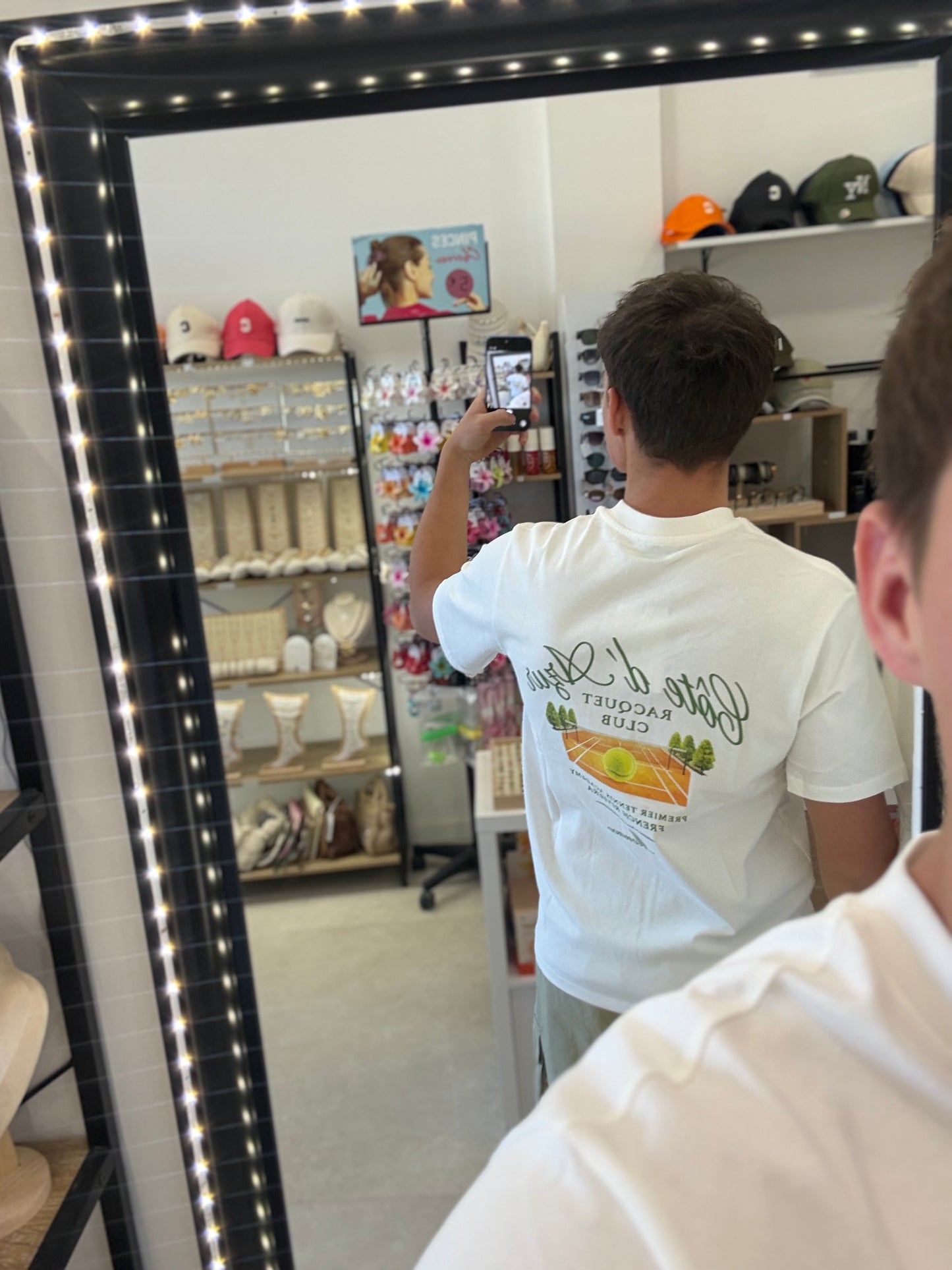 Tee shirt « Racquet Club » blanc