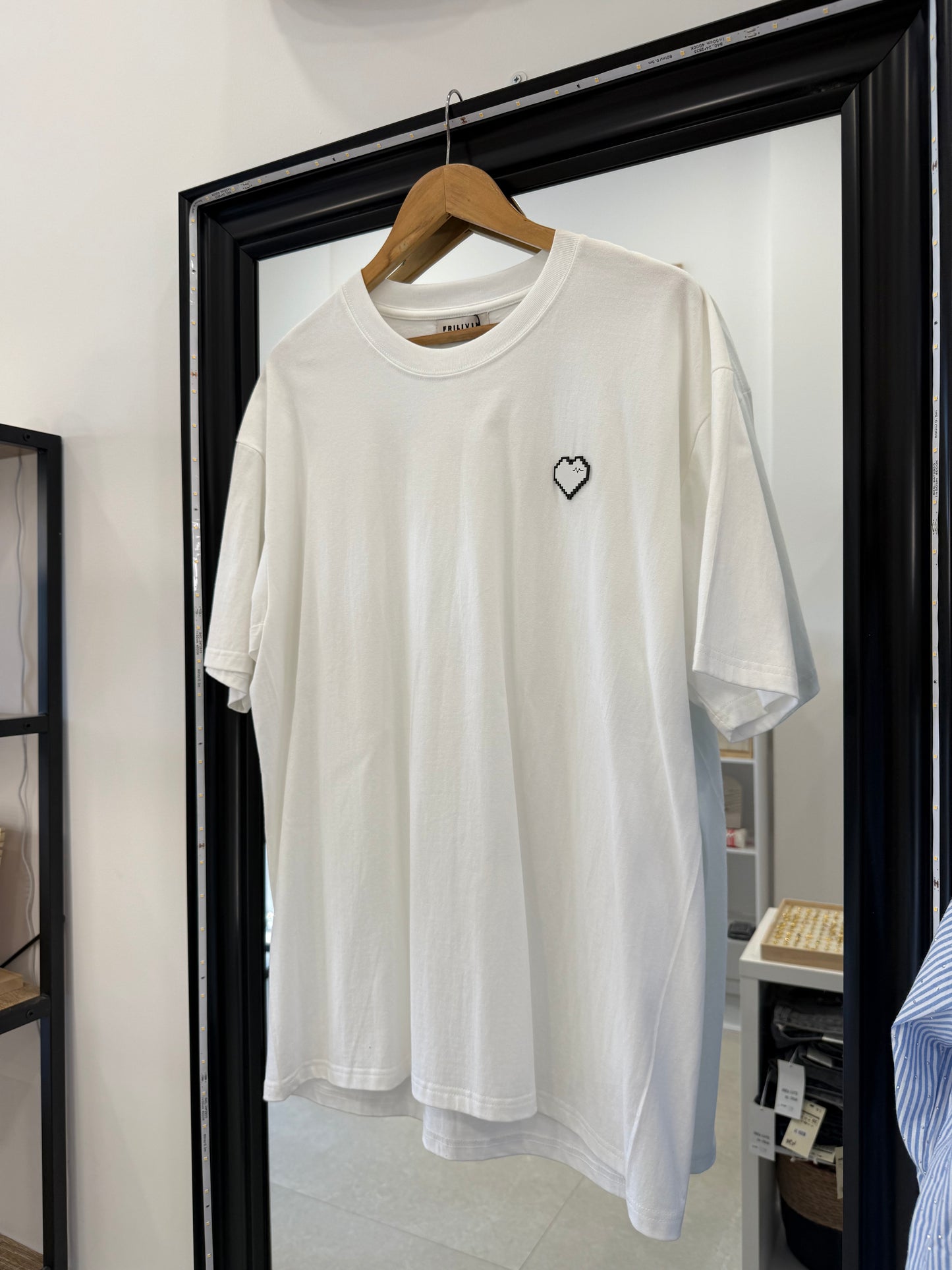 Tee shirt blanc « cœur »