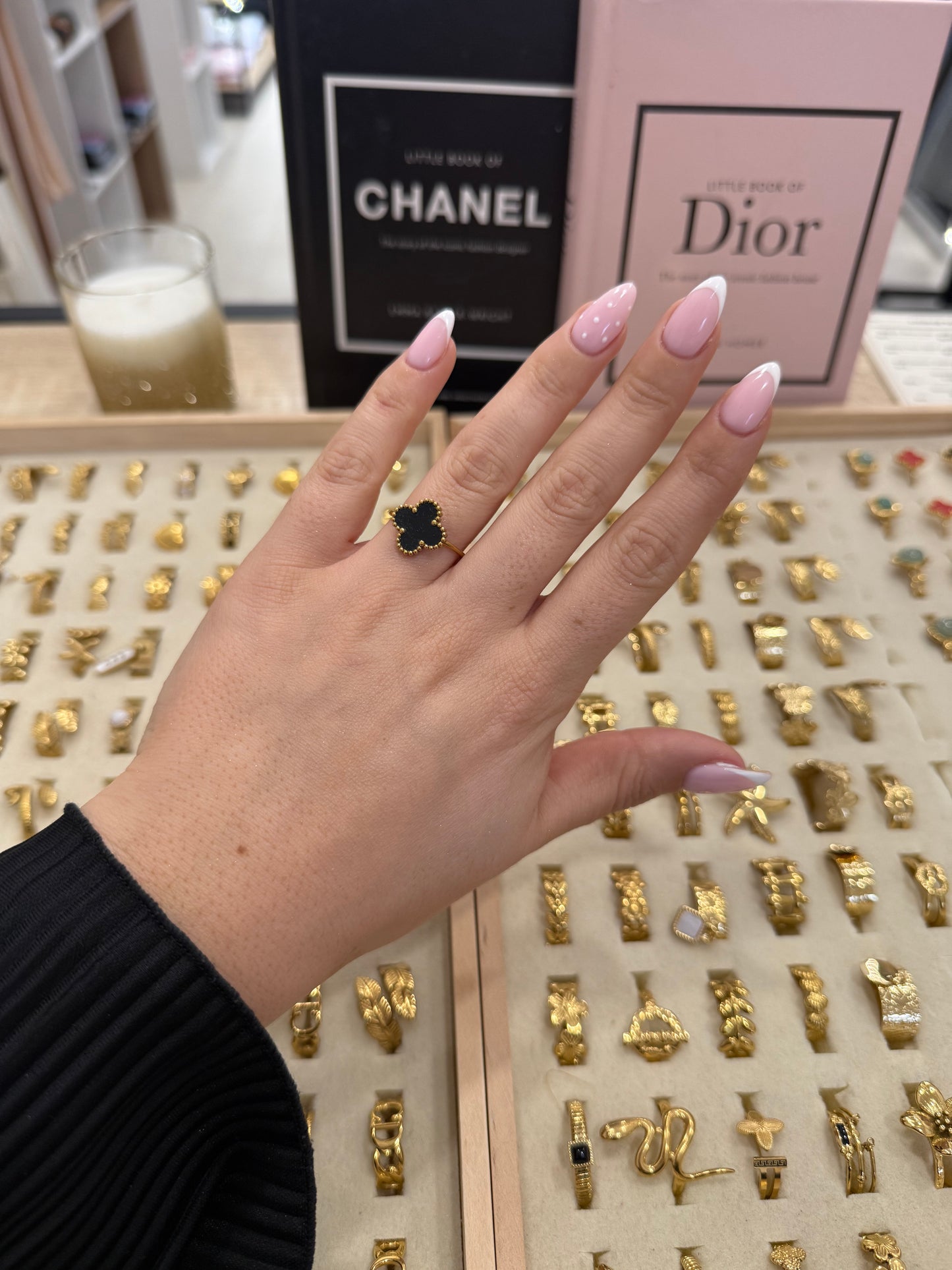 Bague « Davia » noire