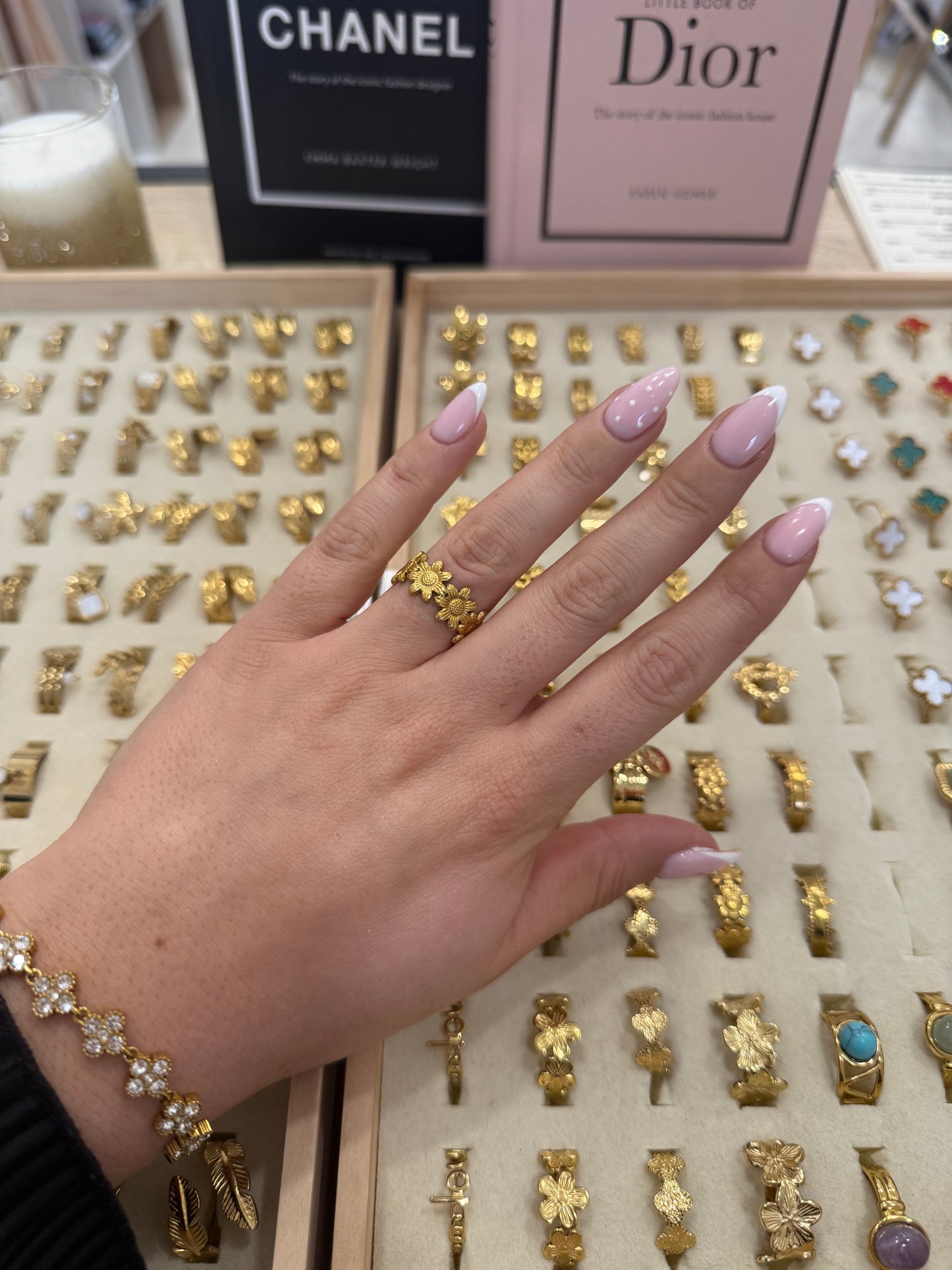 Bague « Sonia » dorée