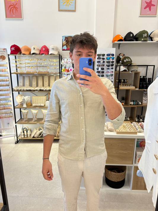Pantalon beige fluide
