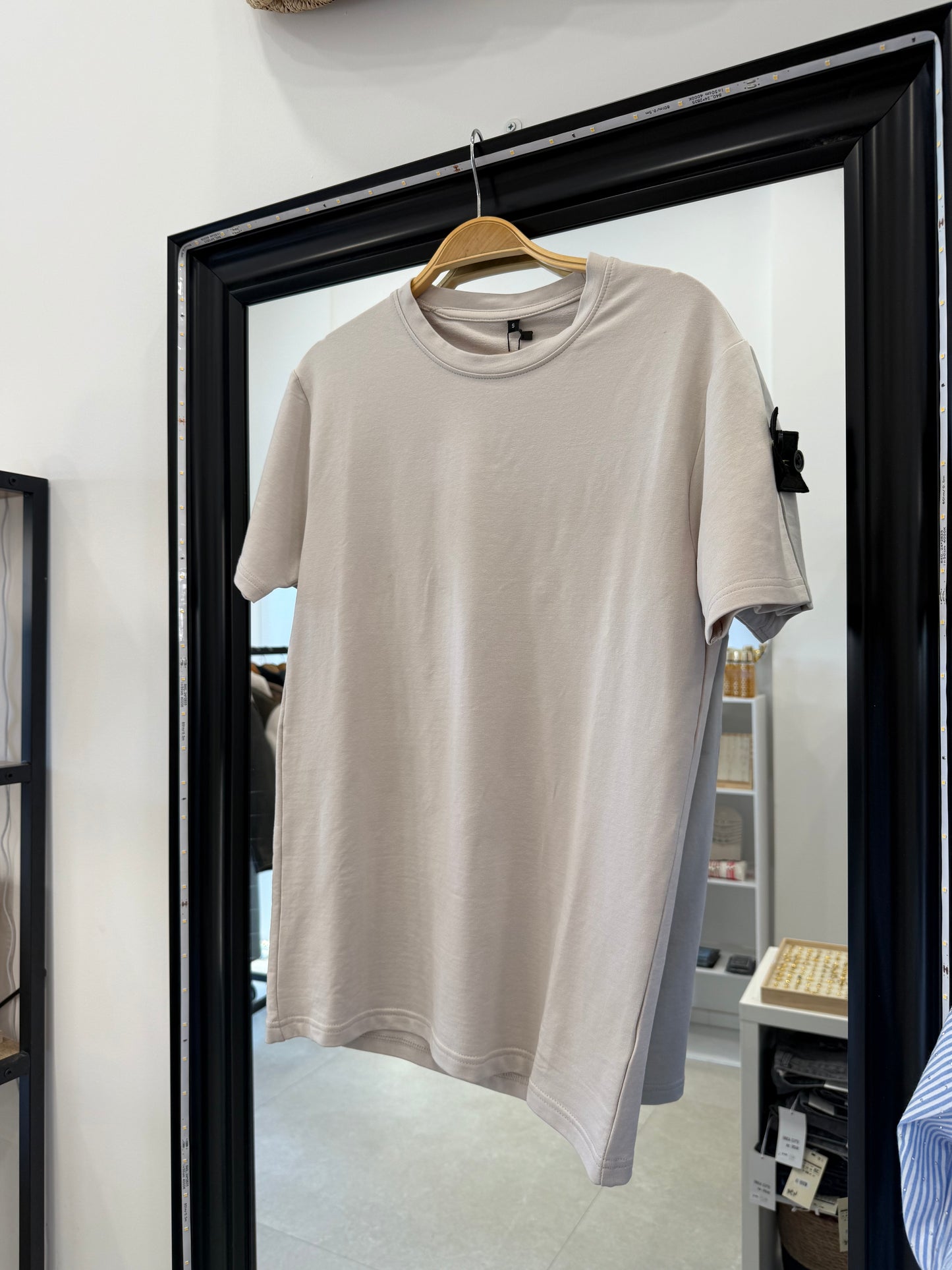 Tee shirt beige « stone »