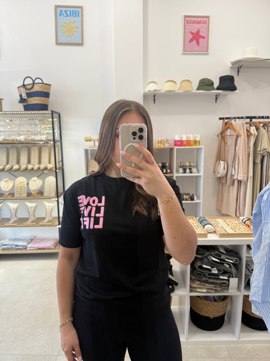Tee shirt « love live life »