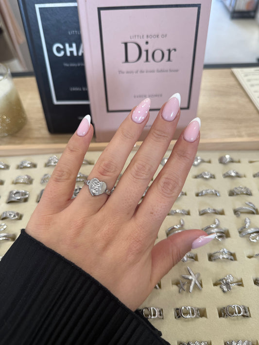 Bague « Love u » argentée