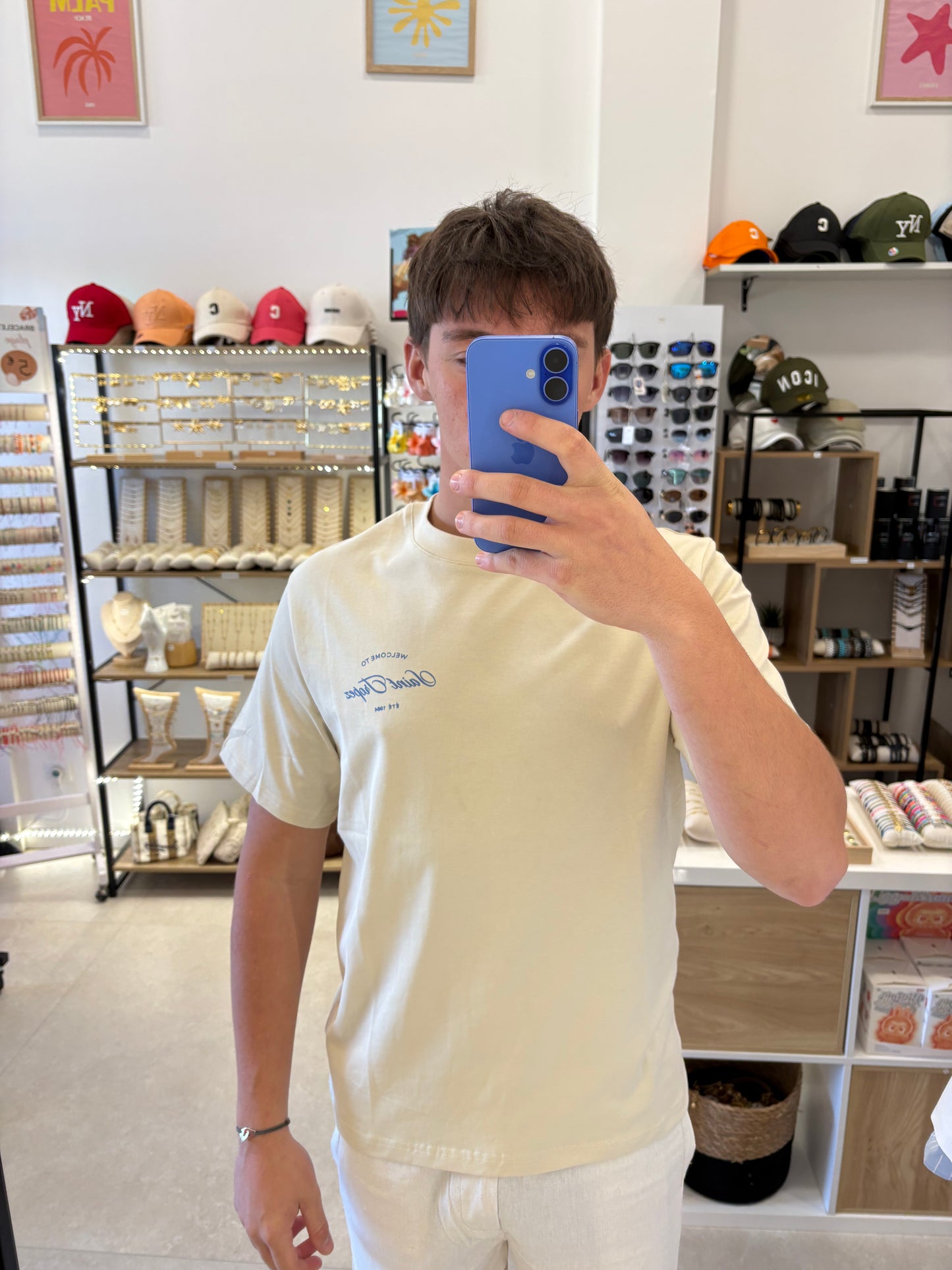 Tee shirt « Saint Tropez » beige