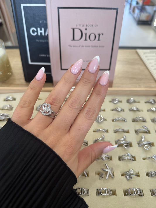 Bague « Jade » argentée