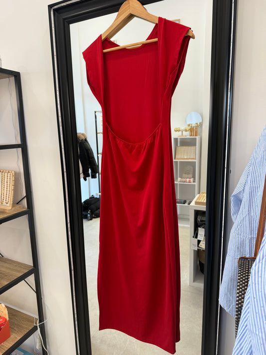 Robe rouge dos nu