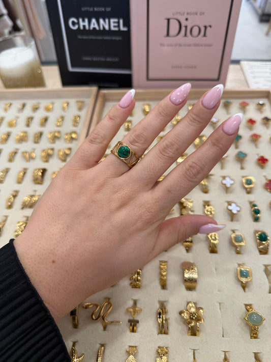 Bague « Livia » verte