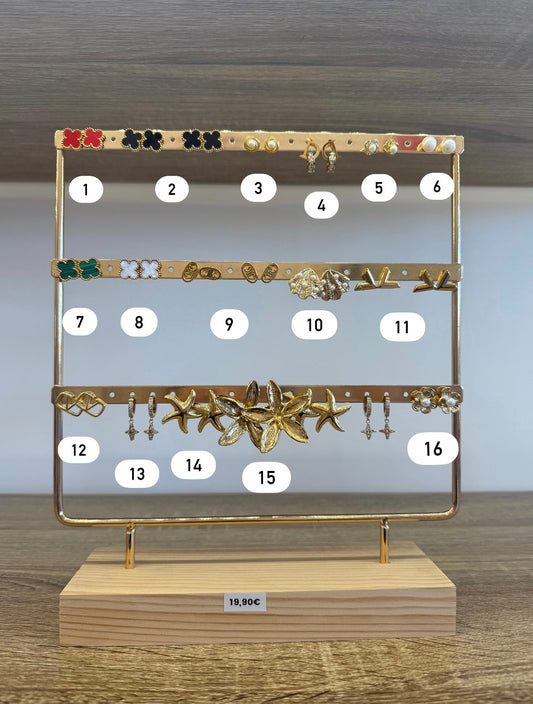 Boucles d’oreilles dorées