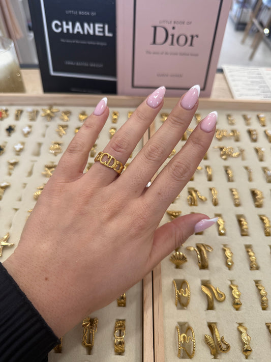 Bague « Cristiana » dorée