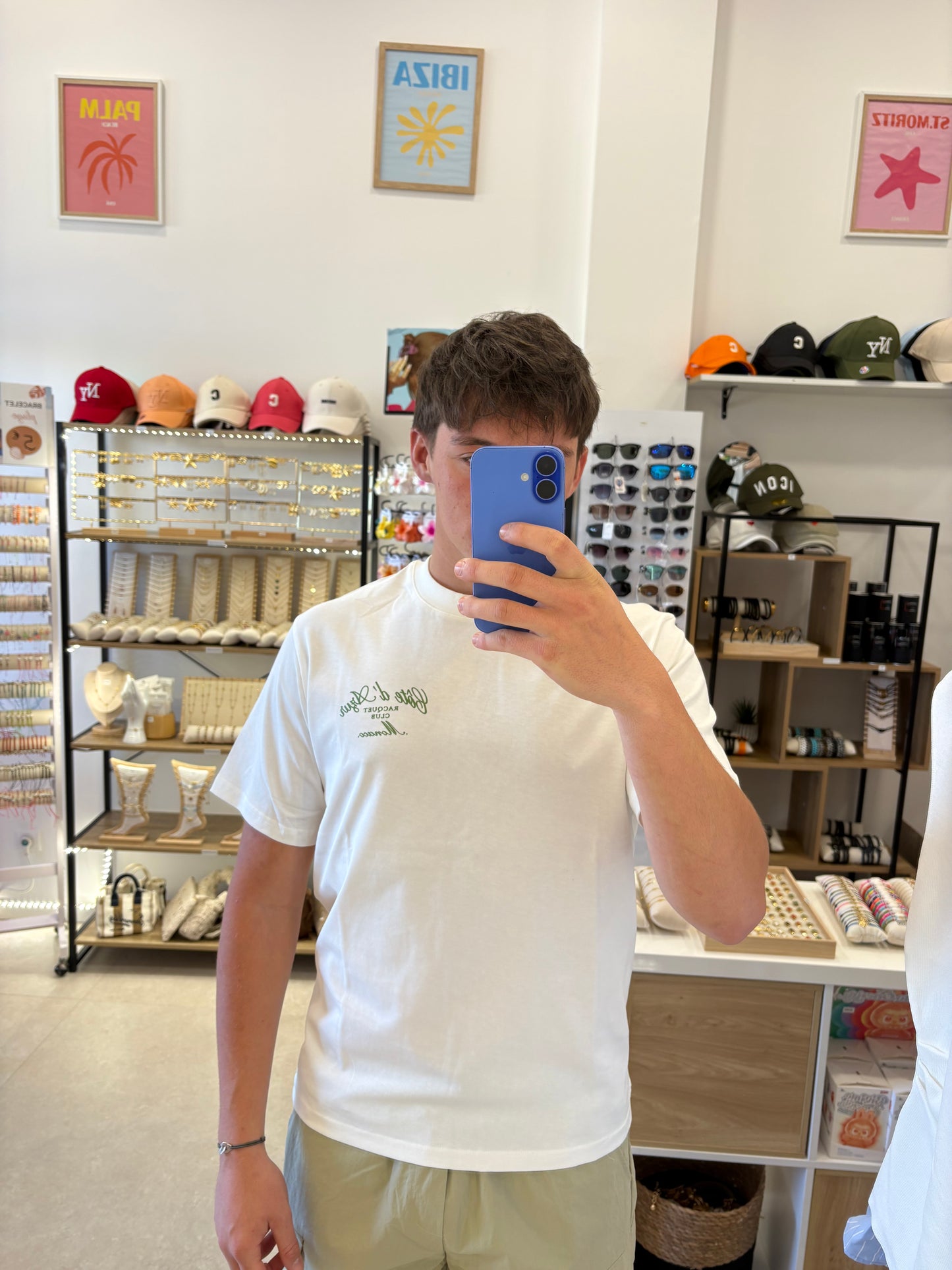 Tee shirt « Racquet Club » blanc