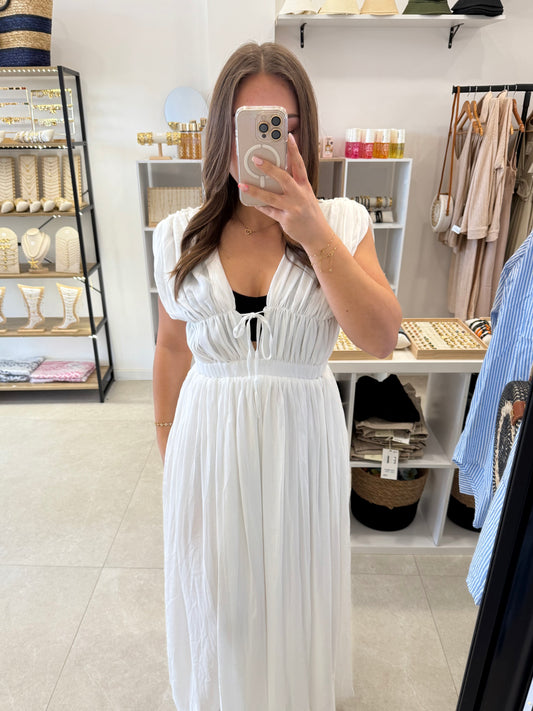 Robe longue blanche