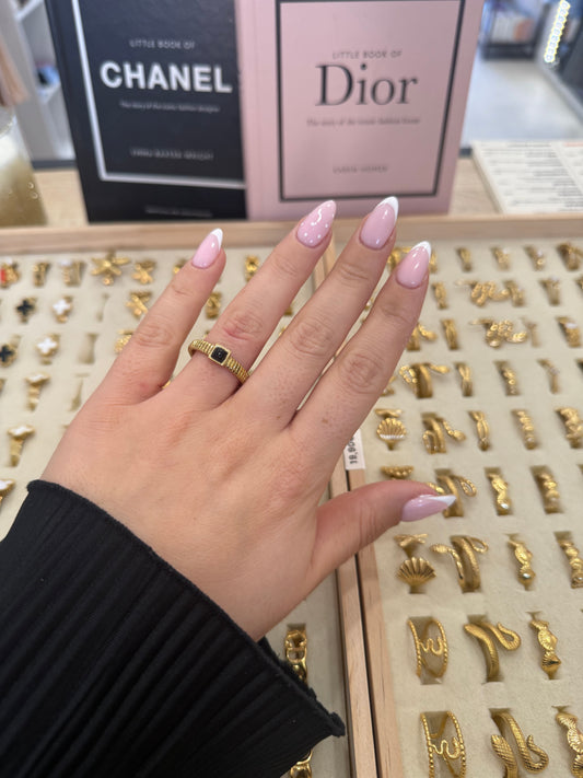 Bague « Angela » noire