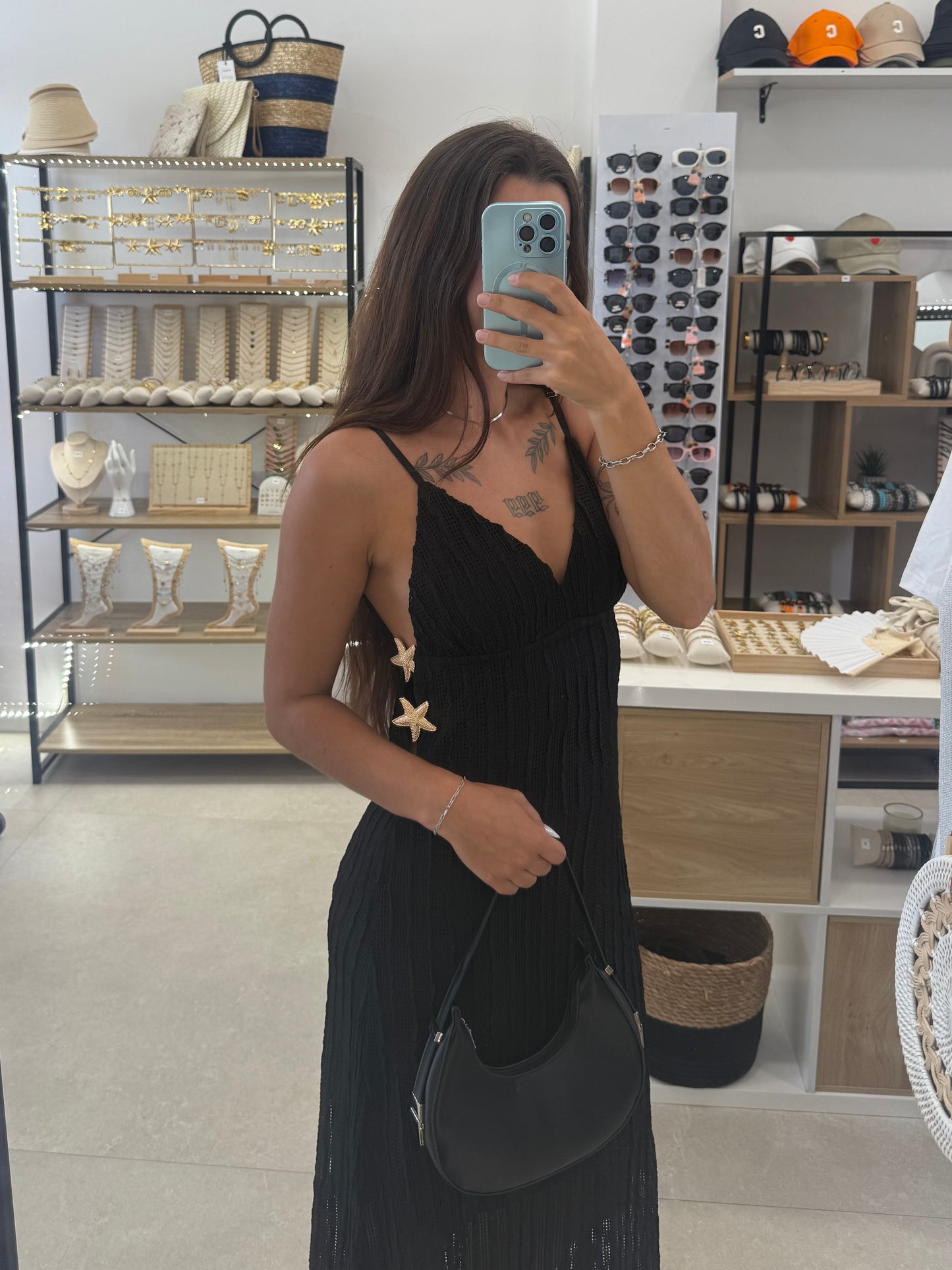 Robe de plage à coquillages