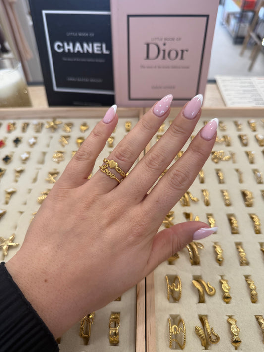 Bague « Valentine » dorée