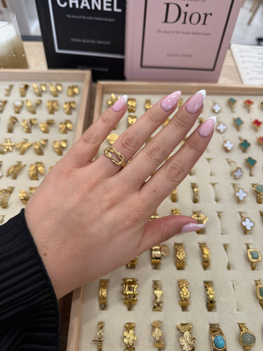 Bague « Diana » dorée