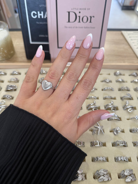 Bague « Amor » argentée