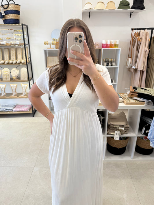 Robe longue blanche