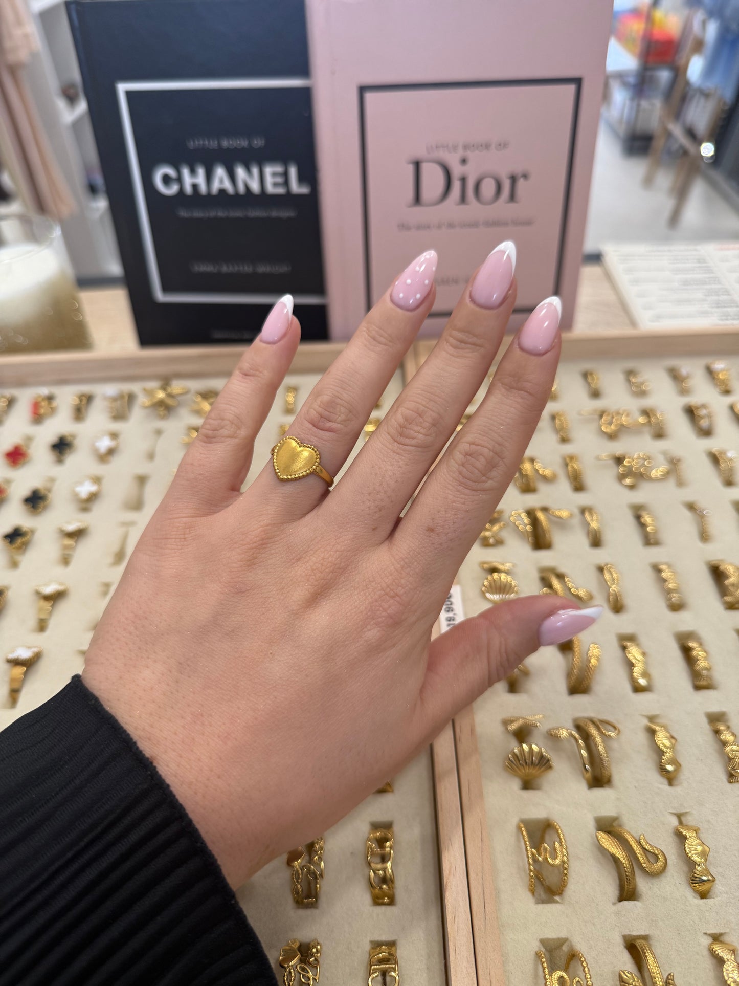 Bague « Amor » dorée