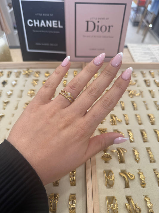 Bague « Luna » dorée