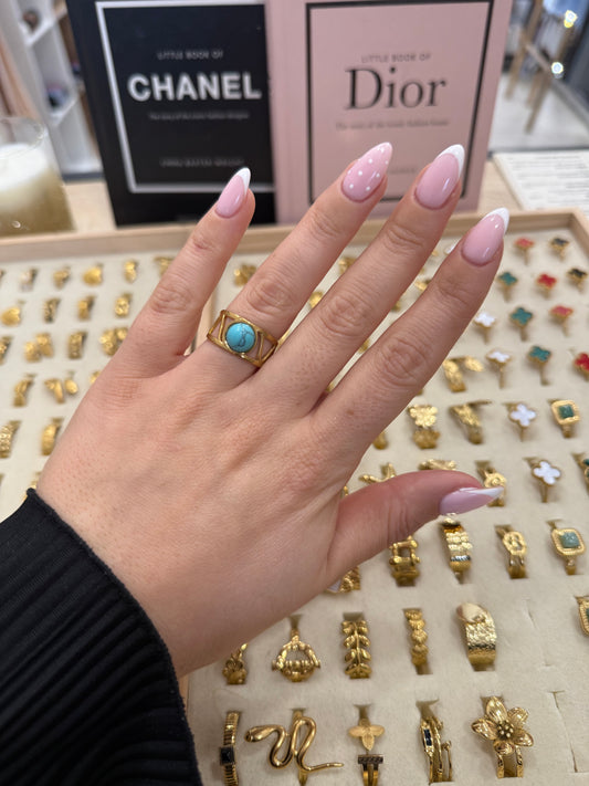 Bague « Livia » turquoise