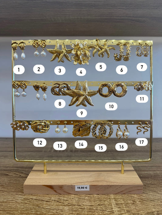 Boucles d’oreilles dorées