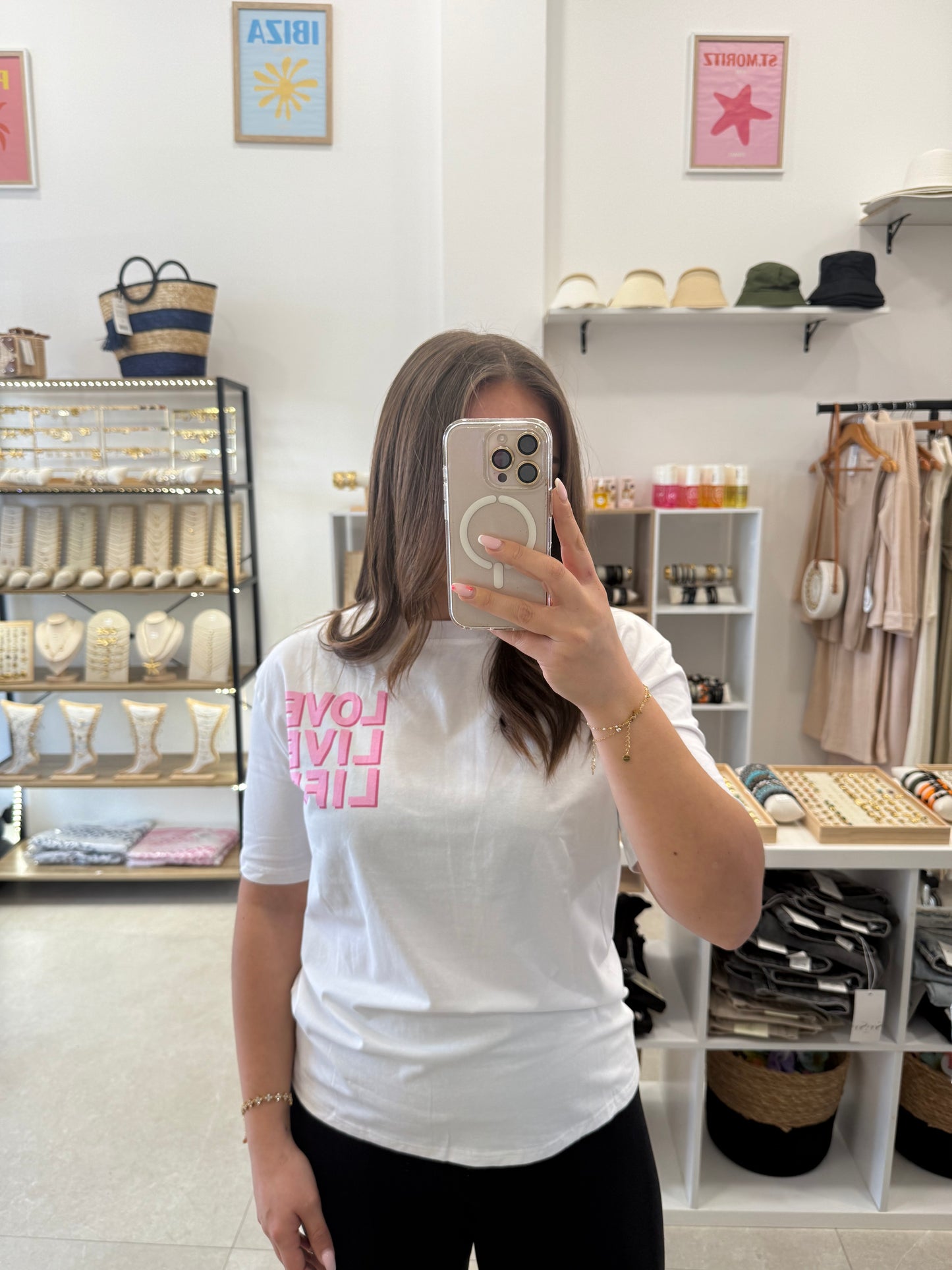 Tee shirt « love live life »