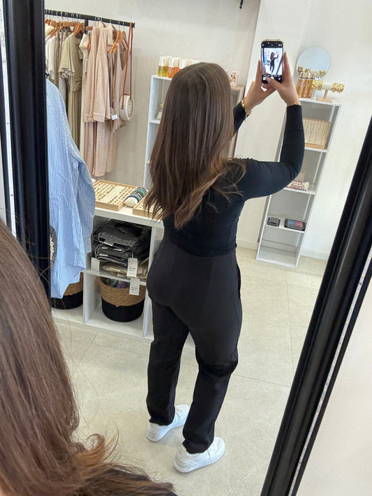 Pantalon cintré noir