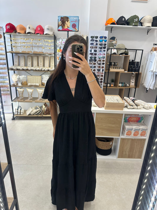 Robe longue noire
