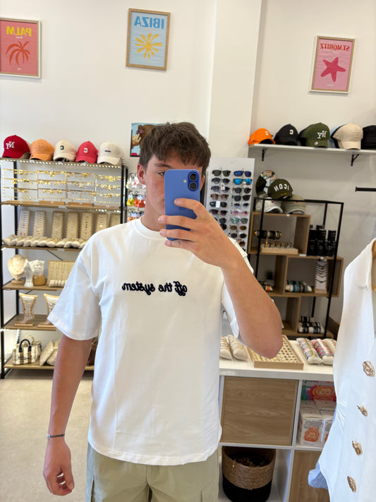 Tee shirt « Off the System » blanc